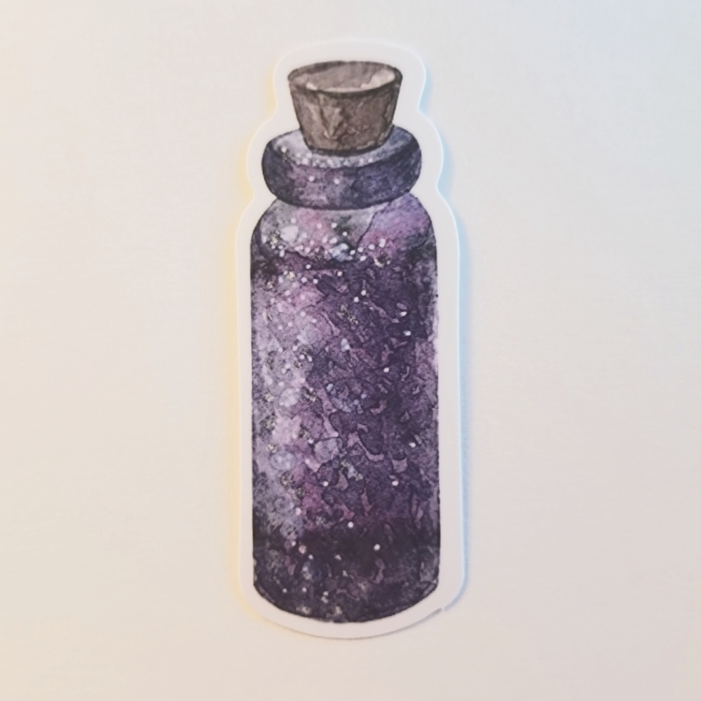 10/$10 Purple Potion Bottle Sticker